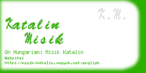 katalin misik business card